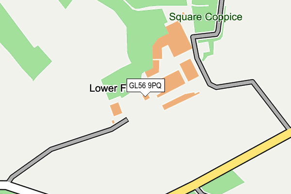 GL56 9PQ map - OS OpenMap – Local (Ordnance Survey)
