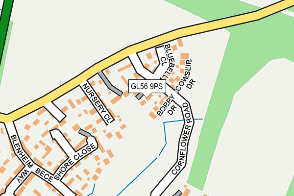 GL56 9PS map - OS OpenMap – Local (Ordnance Survey)