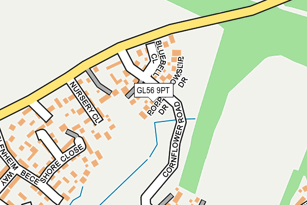 GL56 9PT map - OS OpenMap – Local (Ordnance Survey)