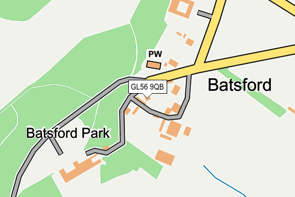 GL56 9QB map - OS OpenMap – Local (Ordnance Survey)