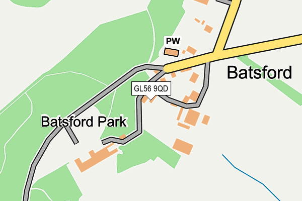 GL56 9QD map - OS OpenMap – Local (Ordnance Survey)