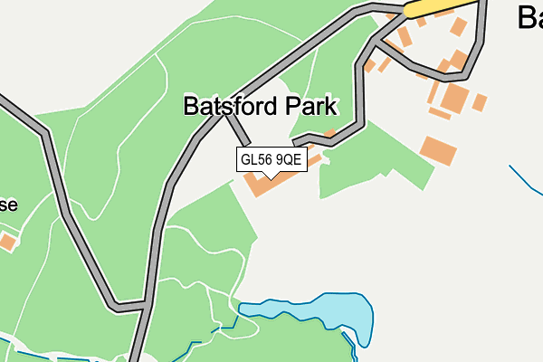 GL56 9QE map - OS OpenMap – Local (Ordnance Survey)