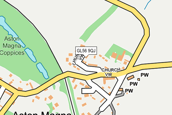 GL56 9QJ map - OS OpenMap – Local (Ordnance Survey)