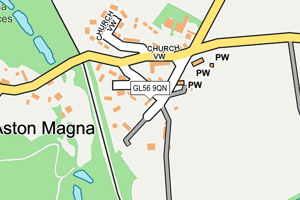 GL56 9QN map - OS OpenMap – Local (Ordnance Survey)