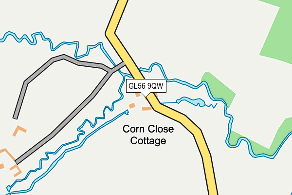 GL56 9QW map - OS OpenMap – Local (Ordnance Survey)