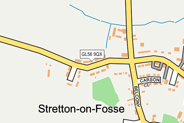 GL56 9QX map - OS OpenMap – Local (Ordnance Survey)