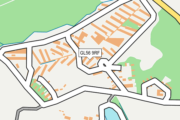 GL56 9RF map - OS OpenMap – Local (Ordnance Survey)