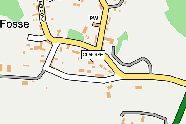 GL56 9SE map - OS OpenMap – Local (Ordnance Survey)