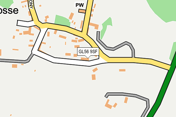 GL56 9SF map - OS OpenMap – Local (Ordnance Survey)