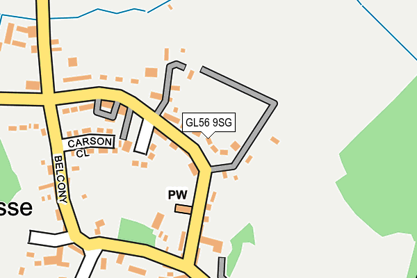 GL56 9SG map - OS OpenMap – Local (Ordnance Survey)