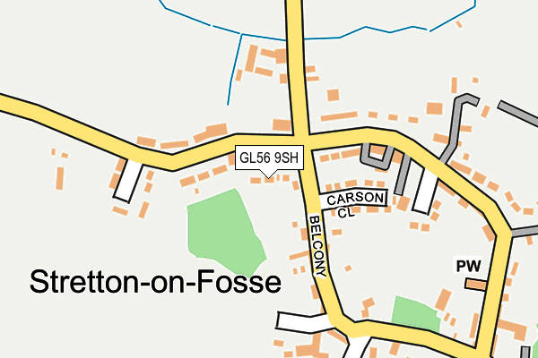 GL56 9SH map - OS OpenMap – Local (Ordnance Survey)