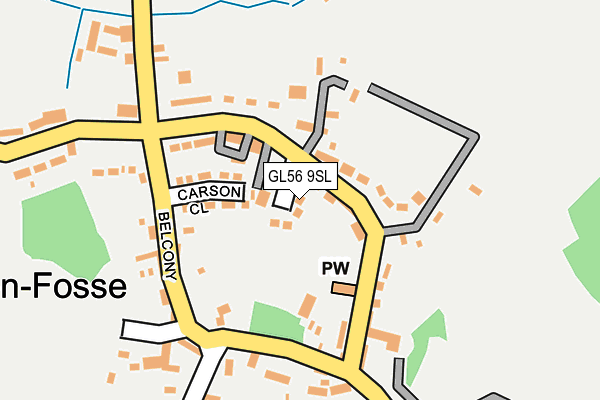 GL56 9SL map - OS OpenMap – Local (Ordnance Survey)