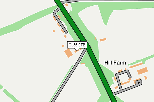 GL56 9TB map - OS OpenMap – Local (Ordnance Survey)