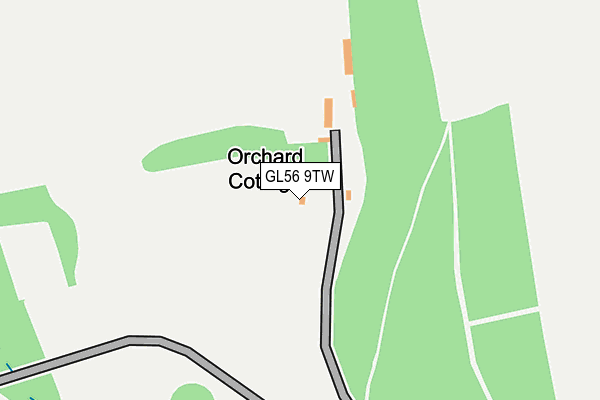 GL56 9TW map - OS OpenMap – Local (Ordnance Survey)