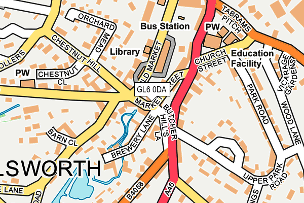 GL6 0DA map - OS OpenMap – Local (Ordnance Survey)