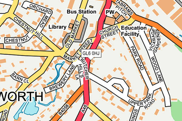 GL6 0HJ map - OS OpenMap – Local (Ordnance Survey)