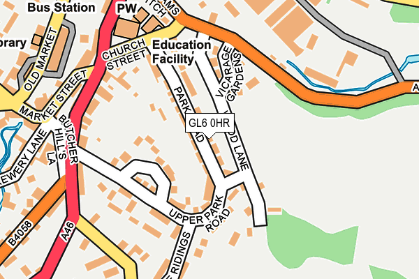 GL6 0HR map - OS OpenMap – Local (Ordnance Survey)