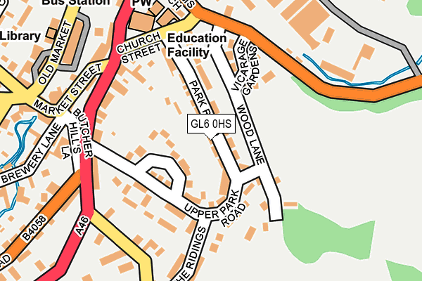 GL6 0HS map - OS OpenMap – Local (Ordnance Survey)