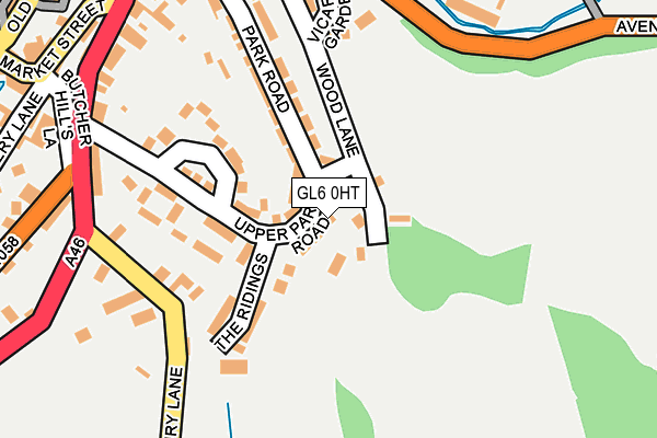 GL6 0HT map - OS OpenMap – Local (Ordnance Survey)