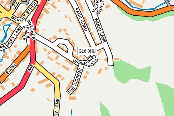 GL6 0HU map - OS OpenMap – Local (Ordnance Survey)