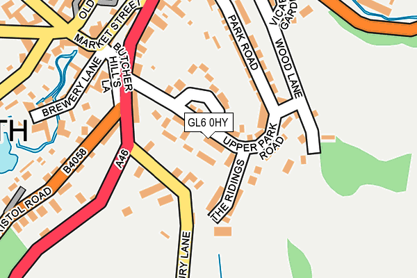 GL6 0HY map - OS OpenMap – Local (Ordnance Survey)