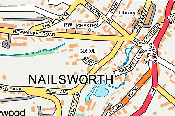 GL6 0JL map - OS OpenMap – Local (Ordnance Survey)