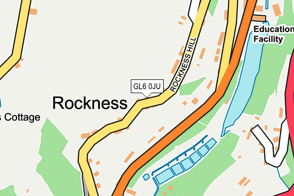 GL6 0JU map - OS OpenMap – Local (Ordnance Survey)