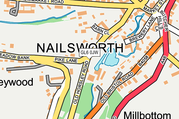 GL6 0JW map - OS OpenMap – Local (Ordnance Survey)