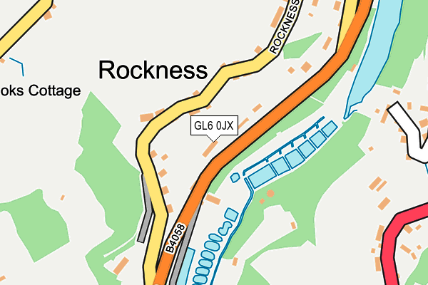 GL6 0JX map - OS OpenMap – Local (Ordnance Survey)