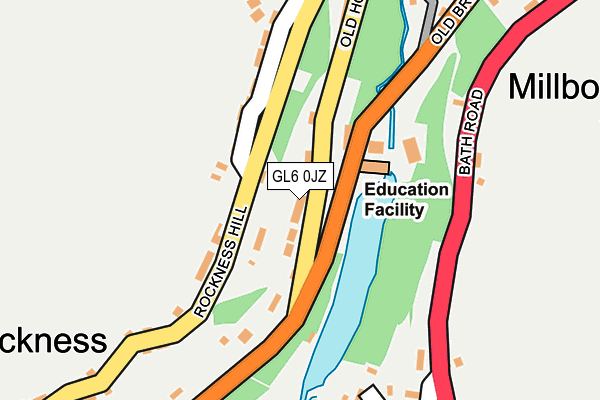 GL6 0JZ map - OS OpenMap – Local (Ordnance Survey)