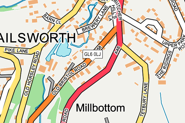 GL6 0LJ map - OS OpenMap – Local (Ordnance Survey)