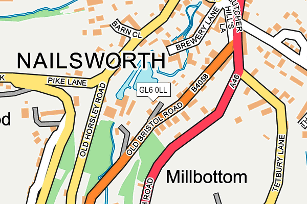 GL6 0LL map - OS OpenMap – Local (Ordnance Survey)