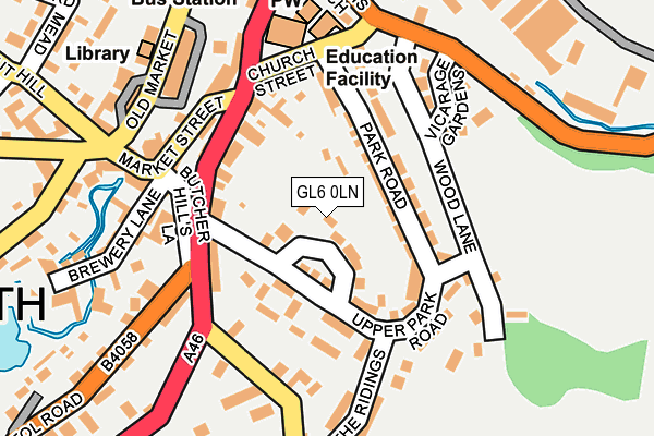 GL6 0LN map - OS OpenMap – Local (Ordnance Survey)