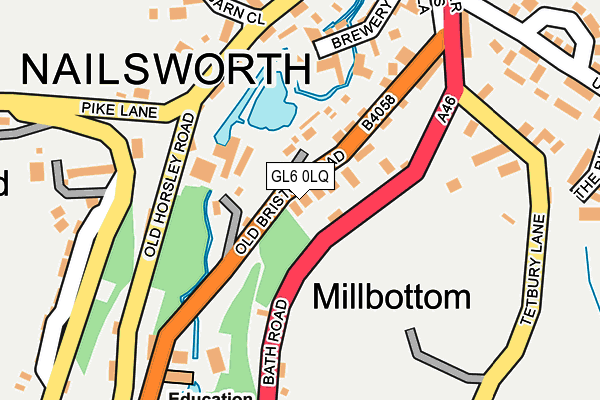 GL6 0LQ map - OS OpenMap – Local (Ordnance Survey)