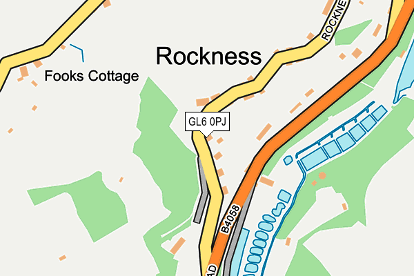 GL6 0PJ map - OS OpenMap – Local (Ordnance Survey)