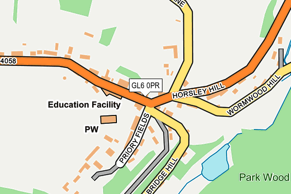 GL6 0PR map - OS OpenMap – Local (Ordnance Survey)