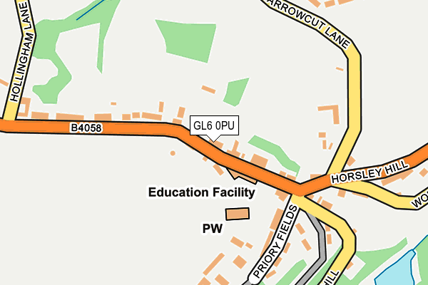 GL6 0PU map - OS OpenMap – Local (Ordnance Survey)