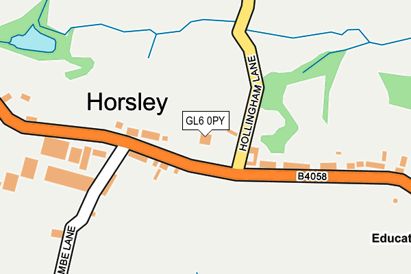 GL6 0PY map - OS OpenMap – Local (Ordnance Survey)