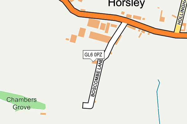 GL6 0PZ map - OS OpenMap – Local (Ordnance Survey)