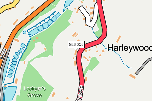 GL6 0QJ map - OS OpenMap – Local (Ordnance Survey)