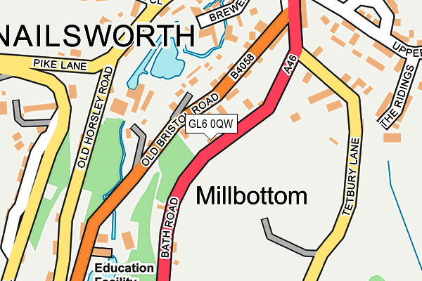 GL6 0QW map - OS OpenMap – Local (Ordnance Survey)