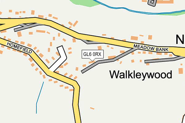 GL6 0RX map - OS OpenMap – Local (Ordnance Survey)