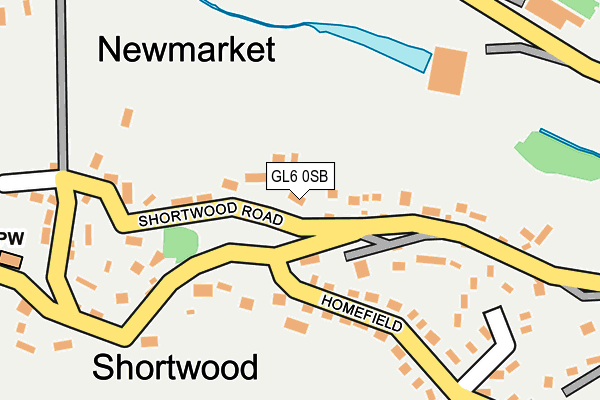 GL6 0SB map - OS OpenMap – Local (Ordnance Survey)