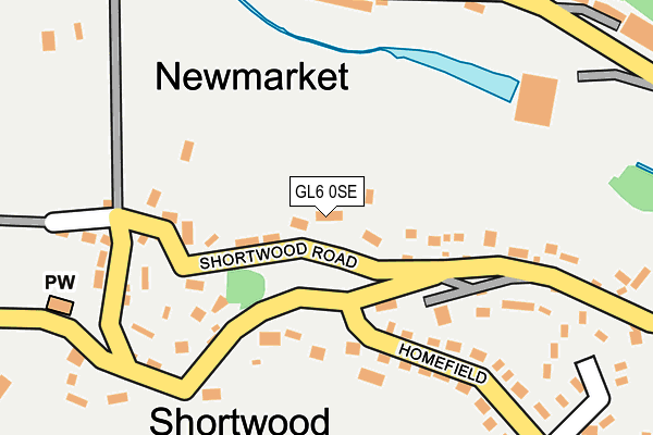 GL6 0SE map - OS OpenMap – Local (Ordnance Survey)