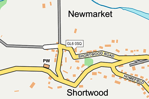 GL6 0SQ map - OS OpenMap – Local (Ordnance Survey)