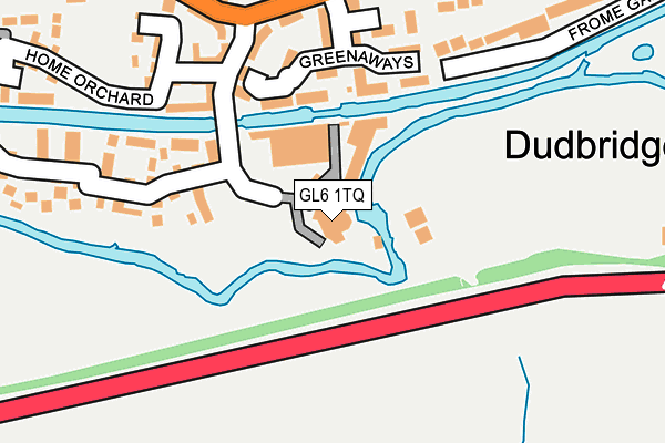 GL6 1TQ map - OS OpenMap – Local (Ordnance Survey)