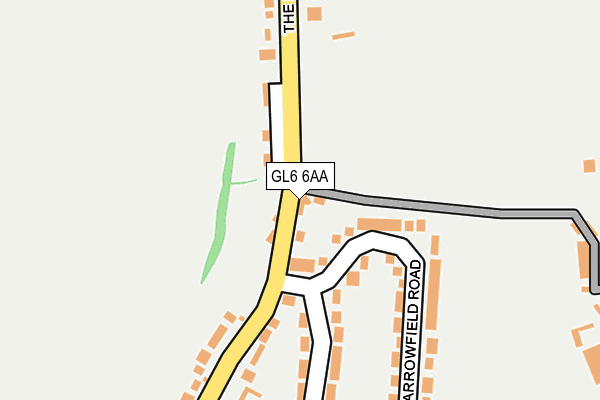 GL6 6AA map - OS OpenMap – Local (Ordnance Survey)