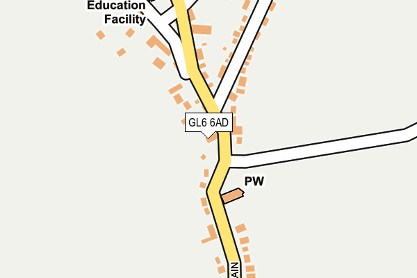 GL6 6AD map - OS OpenMap – Local (Ordnance Survey)