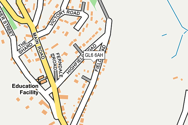 GL6 6AH map - OS OpenMap – Local (Ordnance Survey)