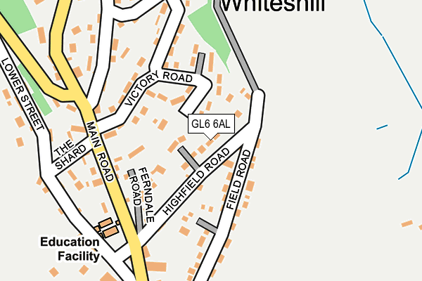 GL6 6AL map - OS OpenMap – Local (Ordnance Survey)